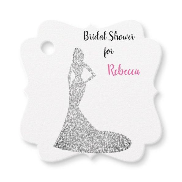 Silver Sparkle & Shine Favor Tags