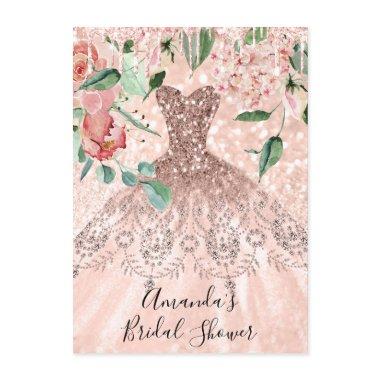 Spark Rose Gold Pink Dress Florals