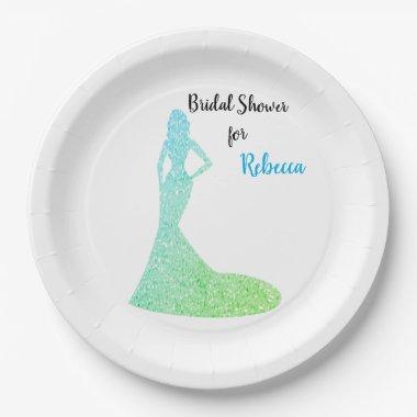 Bridal Shower Sparkle & Shine Paper Plate