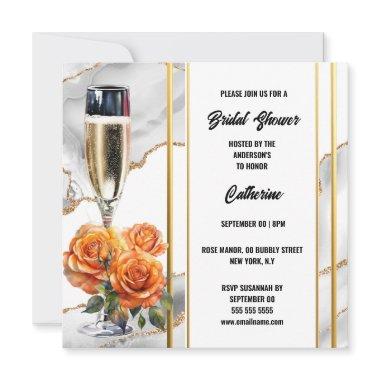 sparkling wine orange rose elegant holiday