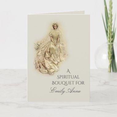 Bridal Shower Spiritual Bouquet Prayers Thank You Invitations