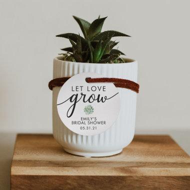 Bridal SHOWER Succulent Favor Tags