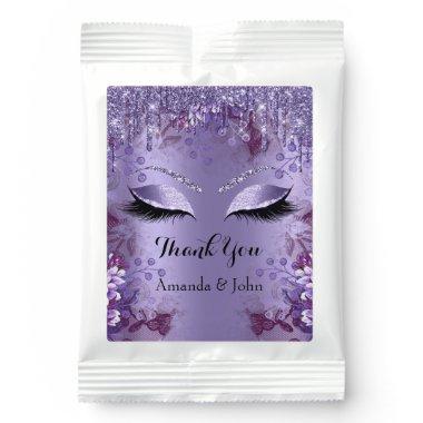 Bridal Shower Sweet 16th Wedding Purple Drips Margarita Drink Mix