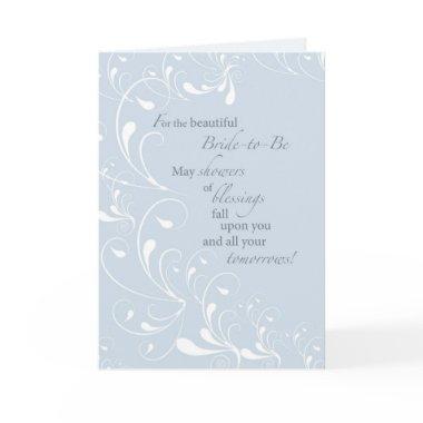 Bridal Shower Swirls Congratulations Invitations