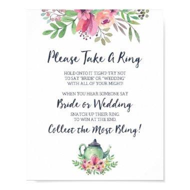 Take a Ring Game Sign