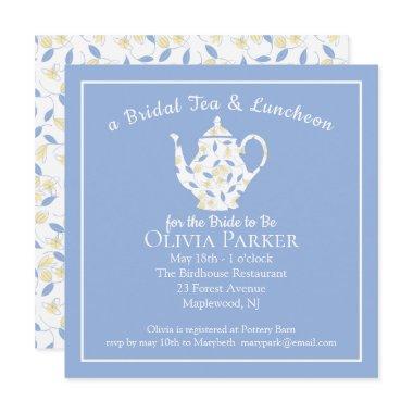 Bridal Shower Tea and Luncheon Teapot Invitations