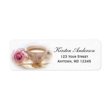 Bridal Shower Tea Custom Return Address Label