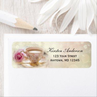 Bridal Shower Tea Custom Return Address Label