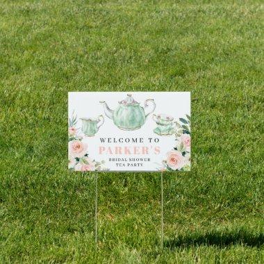 Bridal Shower Tea Party Bridal Tea Yard Sign