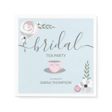 Tea Party Flower tea cup drawing Napkins