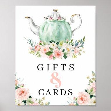Bridal Shower Tea Party Gifts And Invitations Sign