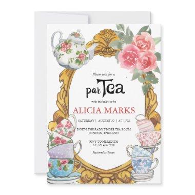 Bridal Shower Tea Party Invitations