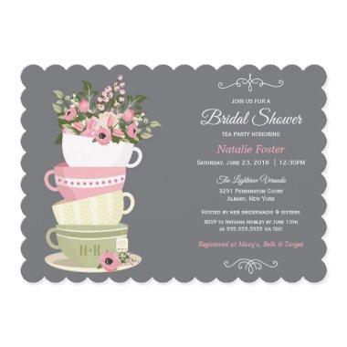 Bridal Shower Tea Party Invitation Invitations