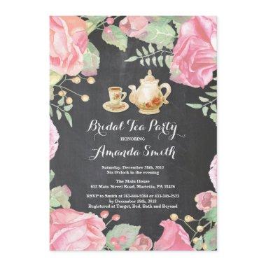 Bridal Shower Tea Party Invitations Floral