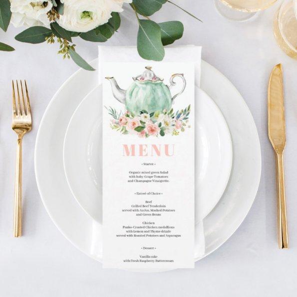 Tea Party Menu