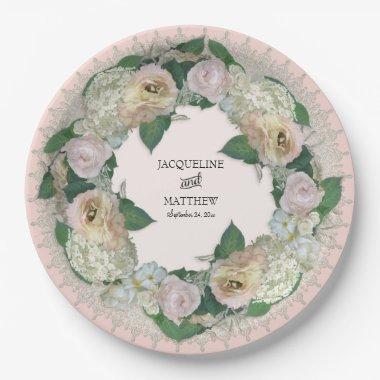 Tea Party Pretty Flower Lace Doily Paper Plates