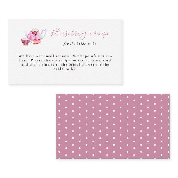 Tea Party Recipe Request  Pink