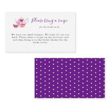 Tea Party Recipe Request  Purple