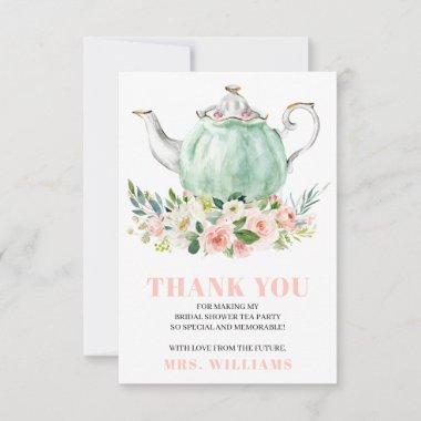Bridal Shower Tea Party Thank You Invitations