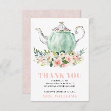 Bridal Shower Tea Party Thank You Invitations