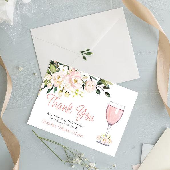 Bridal Shower Thank You Invitations Blush Floral