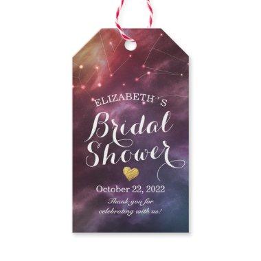 Bridal Shower Thank You Galaxy Star Constellations Gift Tags