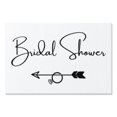 Bridal Shower this way arrow Sign