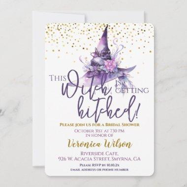 Bridal Shower This Witch Is Getting Hitched Invitations