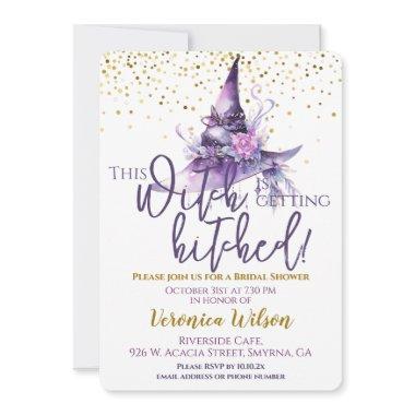 Bridal Shower This Witch Is Getting Hitched Invitations