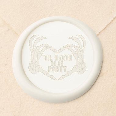 Bridal Shower Til Death Do Us Party Peel Stick Wax Seal Sticker