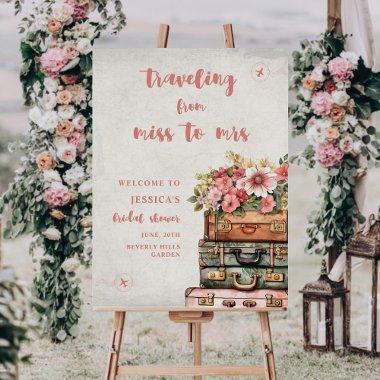 Traveling from Miss to Mrs Welcome Foam Board