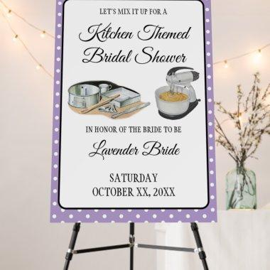 Vintage Polka Dot Bows Lavender Foam Board