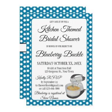 Vintage Polka Dots Bows Blue
