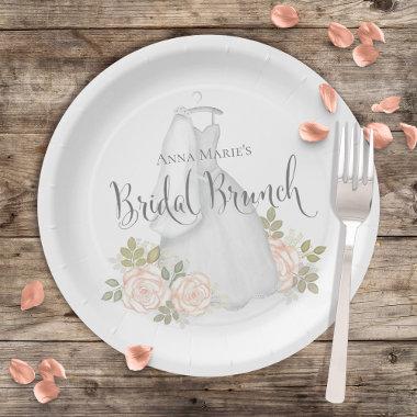 Watercolor Elegant Floral Brunch Paper Plates