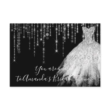 Waves Dress Gray Grey Silver Black