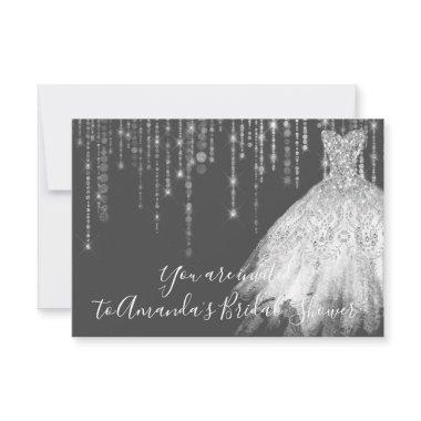 Waves Dress Gray Grey Silver Graphit