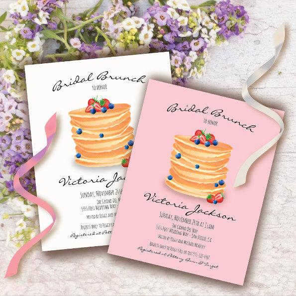 Bridal Shower Wedding Brunch Pancakes Invitations
