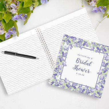 Bridal Shower Wedding Periwinkle Gift Tracker List Notebook