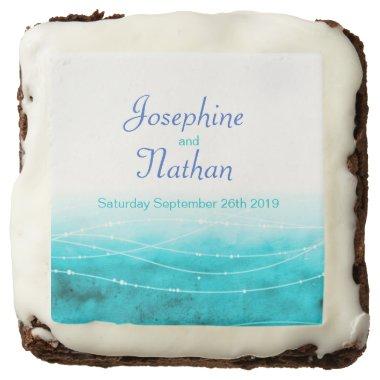 wedding seas custom brownies