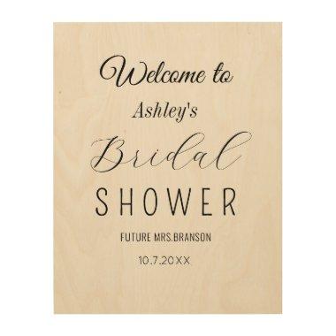 Bridal Shower Wedding Welcome Wood Wall Art
