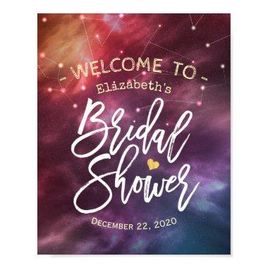 Welcome Galaxy Nebula Constellations Poster