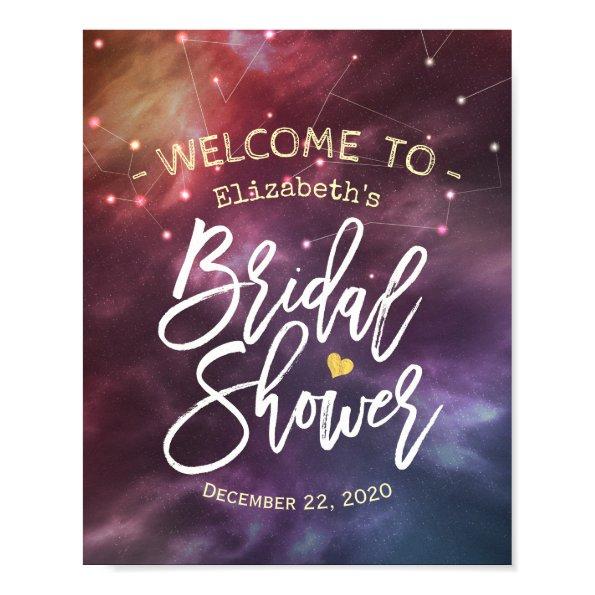 Welcome Galaxy Nebula Constellations Poster