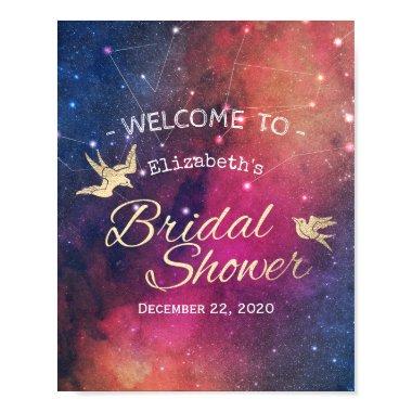 Welcome Galaxy Nebula Constellations Poster