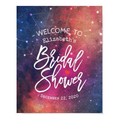 Welcome Galaxy Nebula Constellations Poster