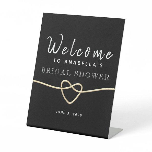 Bridal Shower Welcome Pedestal Sign