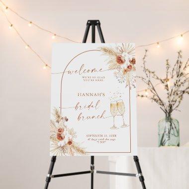 Bridal Shower Welcome Sign | Boho Brunch & Bubbly