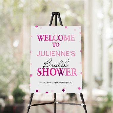 Bridal Shower Welcome Sign | Magenta Confetti