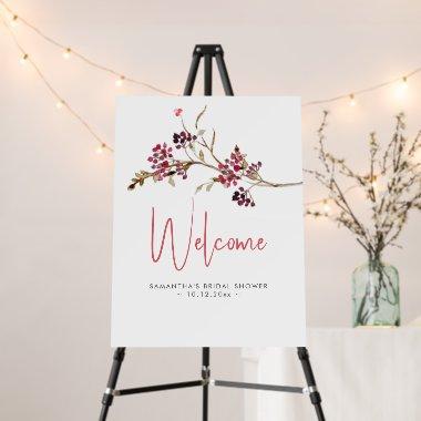 Welcome Sign Rustic Berries