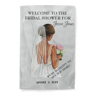 WELCOME with editable text and image Garden Flag