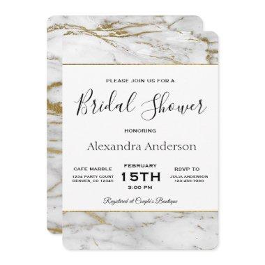 White & Gold Marble